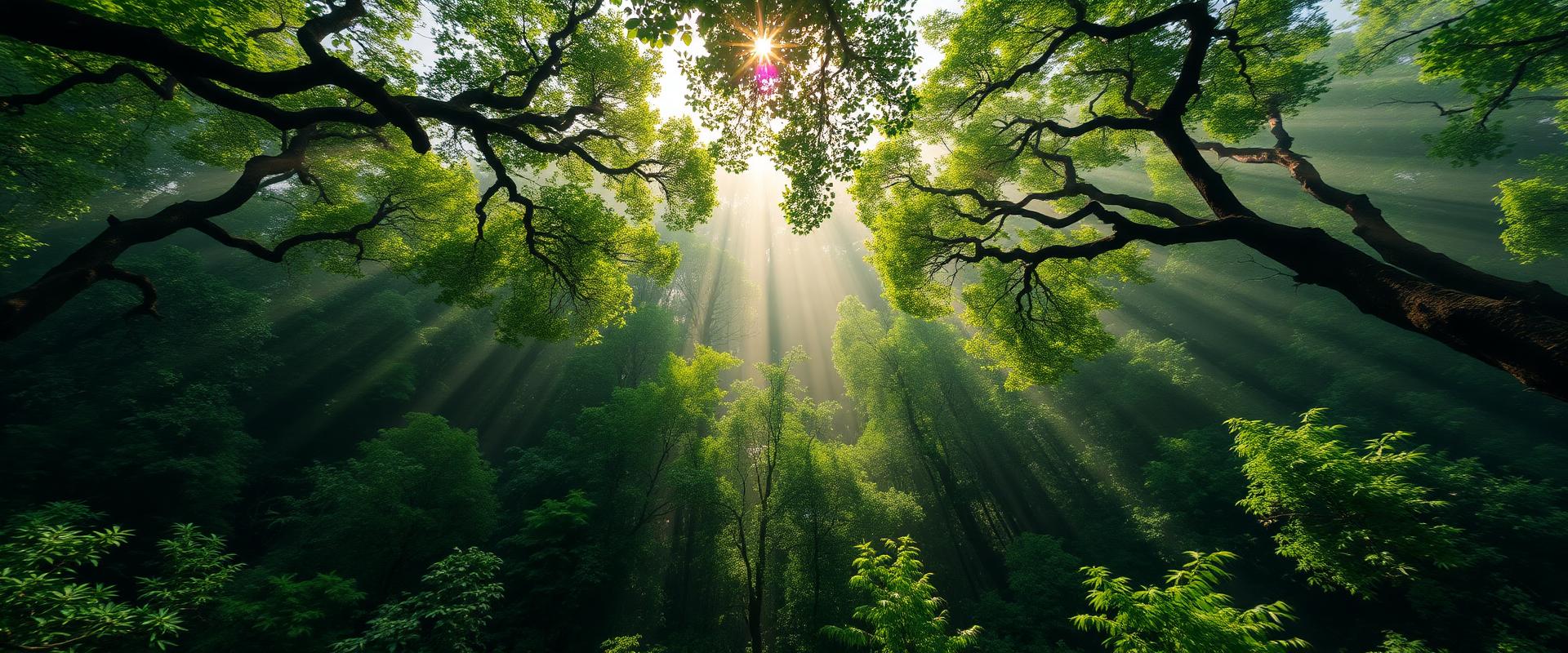 Lush forest canopy — Campaign Lab's commitment to a greener planet
